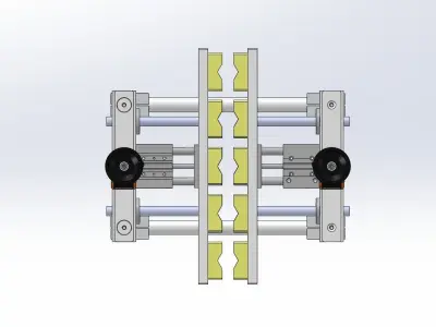 Clamping adjusting mechanism 3D model