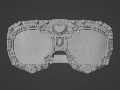 Girly Cyberpunk Goggles Free 3D model