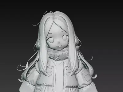 Pragmata game character STL 3D print model