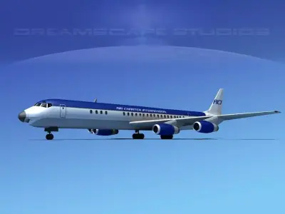 Douglas DC-8-63 Air Charter Intl 1 3D model