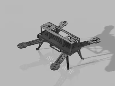 FPV Drone Frame 3D Printable 3D print model