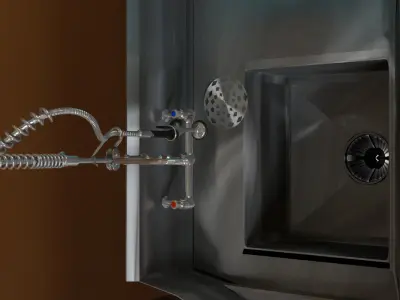 Dish Room Suite A Low-poly 3D model