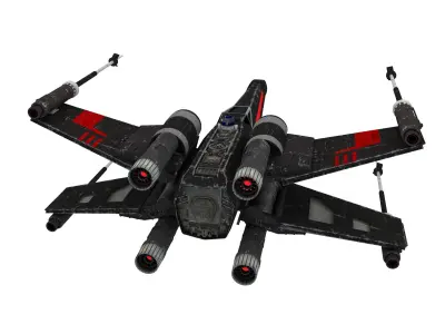 Star Wars X-Wing Black T-70 3D model