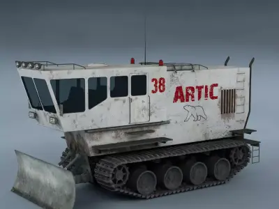 Polar transporter V1 white 3D model