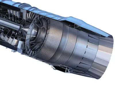 engine Low-poly 3D model