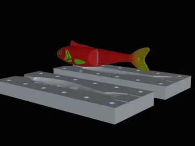 AM BAIT FISH 13CM BREAKING FORM FOR PREDATOR FISHING Free 3D print model