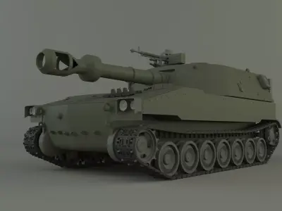 m109 howitzer tank 3D model