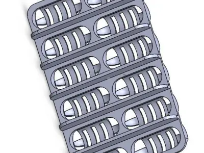 LEOPARD GECKO EGG HOLDER 3D model