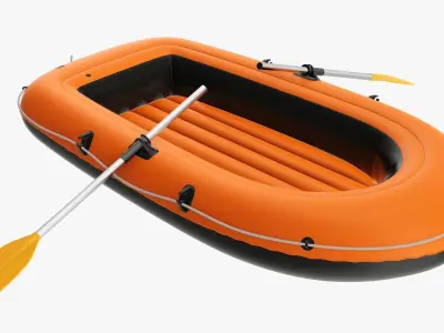 Boat inflatable 04 3D model