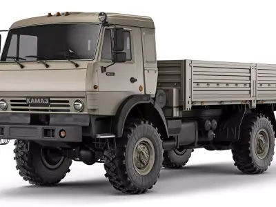 Kamaz 4350 Mustang 2003 3D model