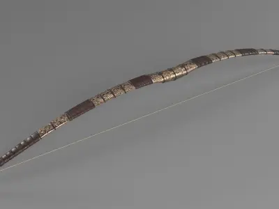 PHOTOREALISTIC HISTORICAL BOW 3D model