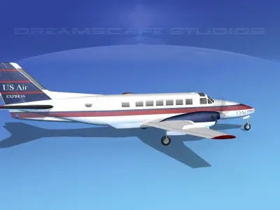 Beechcraft B99 US Air Express 3D model