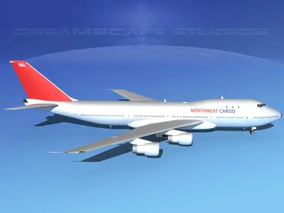  Boeing 747-100 Northwest Cargo 3D model