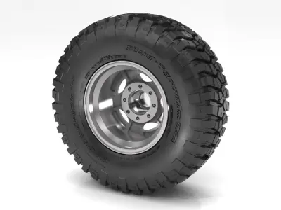 OFF ROAD WHEEL AND TIRE 3 3D model