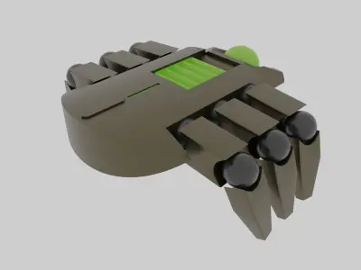 Mechanized Space Scarab - Rigged and Animations Free low-poly 3D model