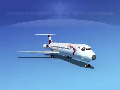 Douglas DC-9-50 Austrian 3D model