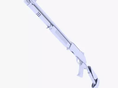 Benelli M1014 Shotgun Low-poly 3D model