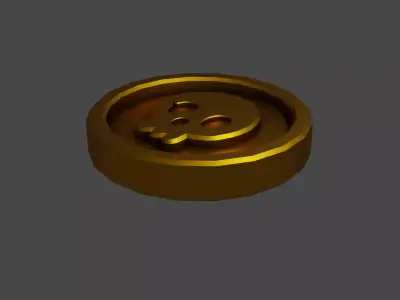 one coin Free 3D model