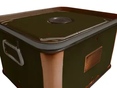 Weathered Military Storage Box 3D model
