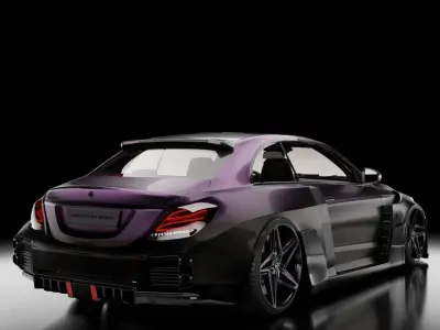 Mercede-Benz C63 Amg custom bodykit by NISTARR 3D model