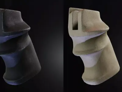 Sierra AR-15 SPR Handgrip Low-poly 3D model