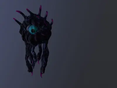 Monster Eye Low-poly 3D model