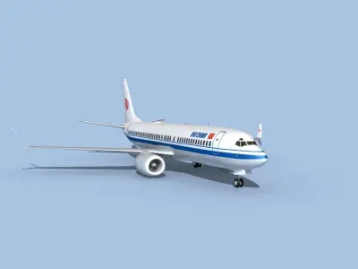 Boeing 737-800 Max Air China 3D model