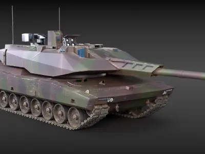 KF-51 Panther German Main Battle Tank Camo 3D model purchase