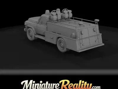 1-87 boston fire department truck Print Ready STL 3D print model