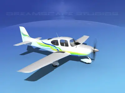 Cirrus SR22 V08 3D model