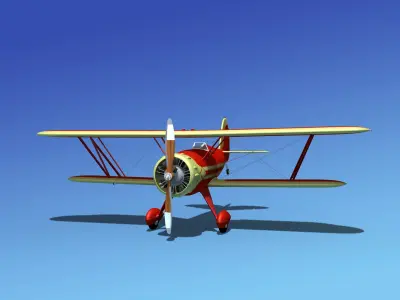 Waco YMF-5 V11 3D model
