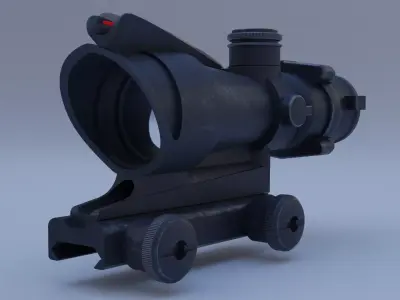 ACOG Rifle Scope 3D model