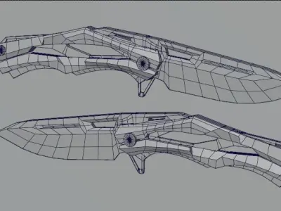 Stylized Knife 3D model