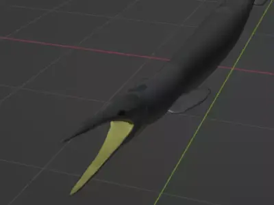 Clidastes - prehistoric sea monster 3D model