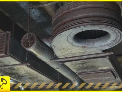 Ventilation System pack Low-poly 3D model