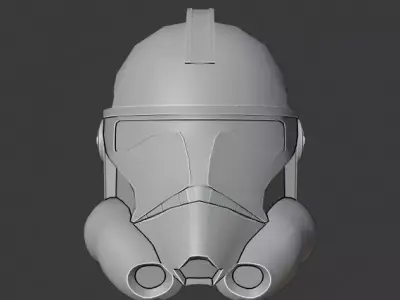 Phase 2 Clone Trooper helmet ROTS Low-poly 3D model