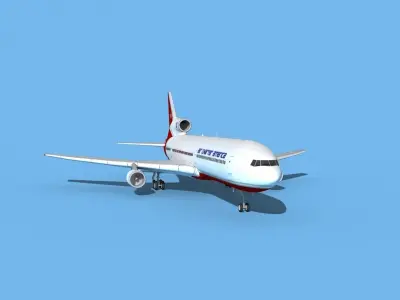 Lockheed L-1011 Air Charter America 3D model