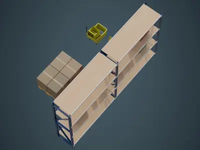 Industrial Props Collection 1A Low-poly 3D model