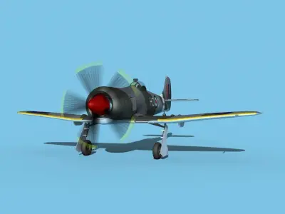 Hawker Tempest MKII V04 RAF 3D model