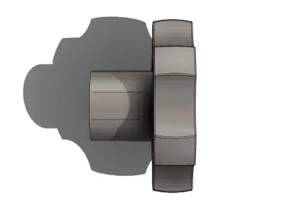 Manipulo Handle Merkbak MSF 6236 M10 3D model