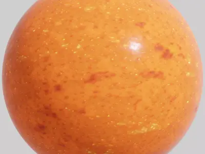 Orange lobster shell - 4K PBR material Texture