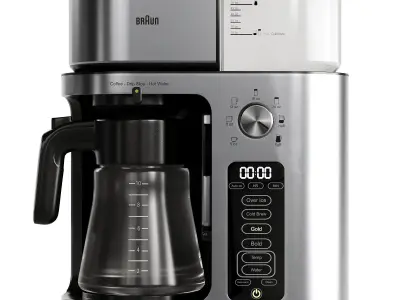 Coffee Makers Set 7 Low-poly 3D model