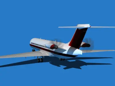 Boeing 7X7-1 Jet Fan V105 3D model