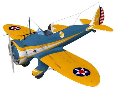 Boeing P-26 Peashooter 3D model