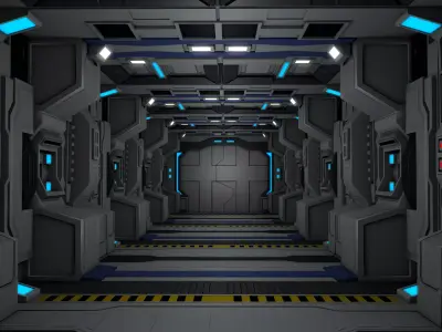 Sci Fi Corridor Interior  3D model