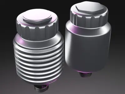 Set of Wilwood Master Reservoir and Lightweight Master Reservoir 3D model