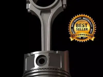 Piston with award 3D model