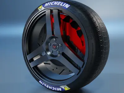 Vossen Vps 317 Wheel Low-poly 3D model