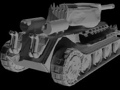 Ork Tank T-34-85 3D print model 3D print model