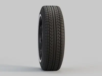 Classic Wheel and Tyre 3D model